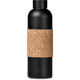 Kooshty Bermuda Kork Recycled Stainless Steel Water Bottle Black